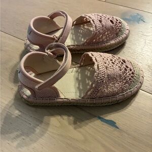 Mayoral Pink Crochet Espadrille Sandals for Kids